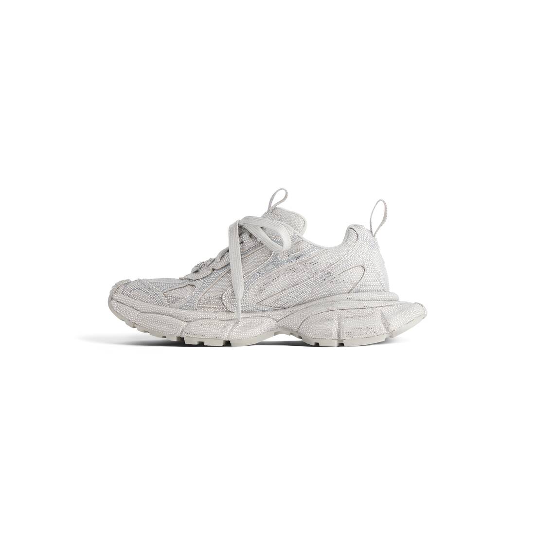 Men’s 3xl Sneaker With Rhinestones  in Light Grey - Image 4